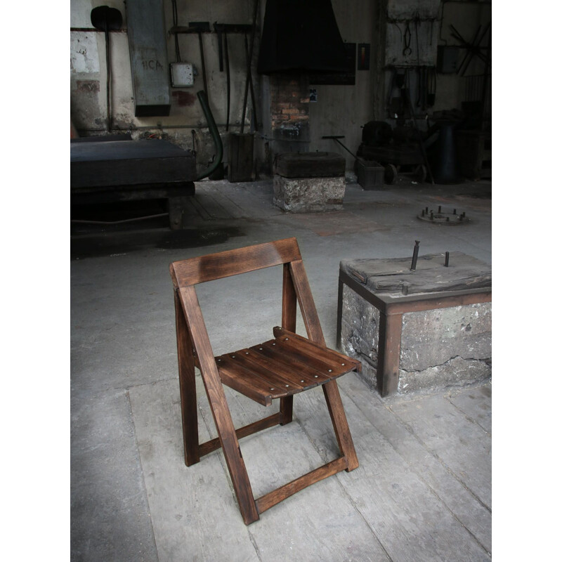 Vintage folding chair Trieste by Aldo Jacober and Pierangela d'Aniello for Bazzani