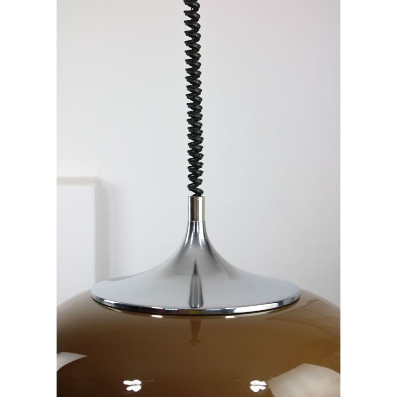 Vintage adjustable pendant lamp by Guzzini, Space Age