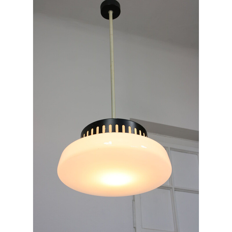 Vintage opaline pendant lamp, Danish