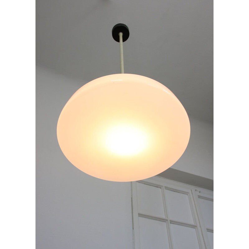 Vintage opaline hanglamp, Deens