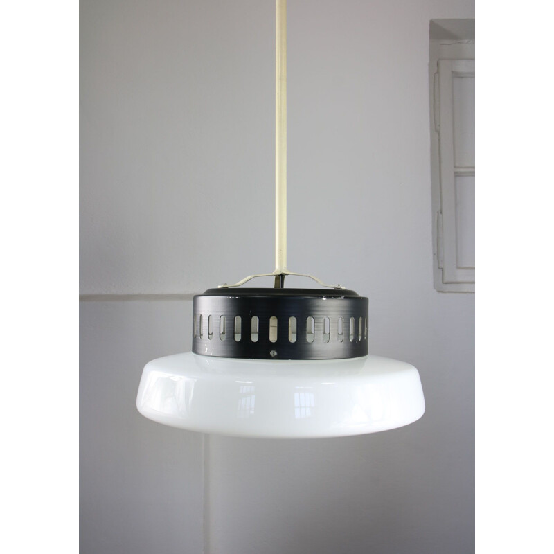 Vintage opaline pendant lamp, Danish