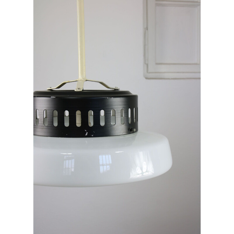Vintage opaline hanglamp, Deens