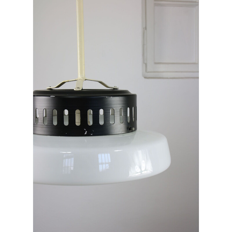 Vintage opaline pendant lamp, Danish