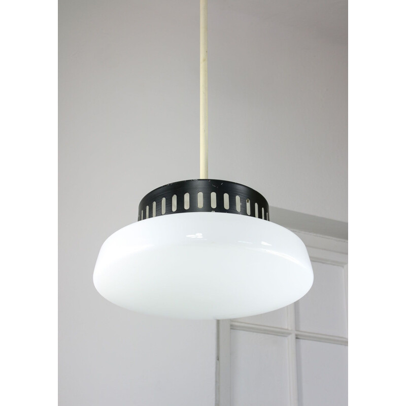 Vintage opaline pendant lamp, Danish