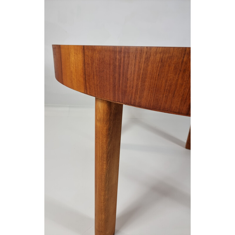 Vintage walnut table, Art Deco 1940