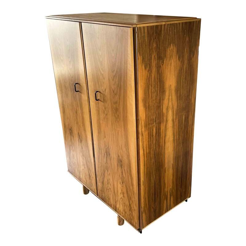 Vintage 813 "Ovunque" walnut cabinet by Gianfranco Frattini for Bernini, 1963