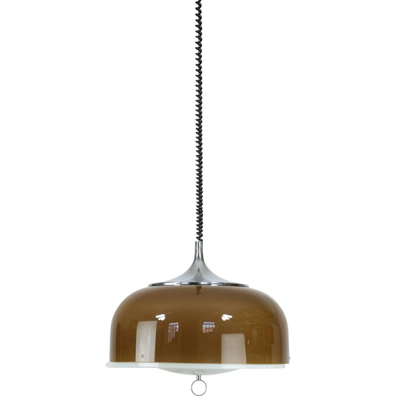 Vintage adjustable pendant lamp by Guzzini, Space Age