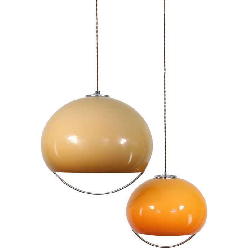 Pair of Jolly pendant lamps by Guzzini, Space Age