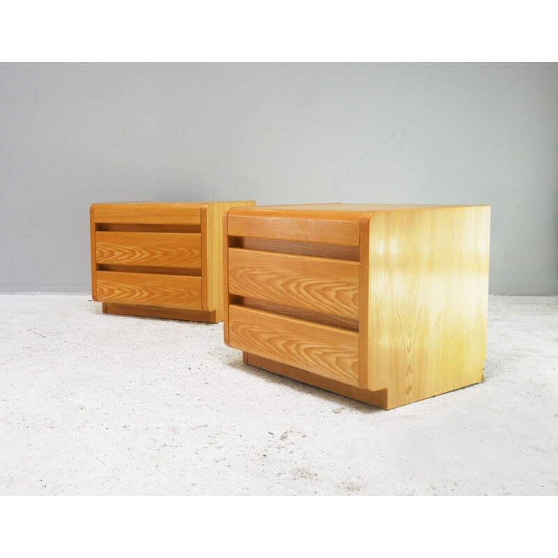 Pair of mid century German nights stands by Moser Erste Klasse Wohnkomfort, 1970s