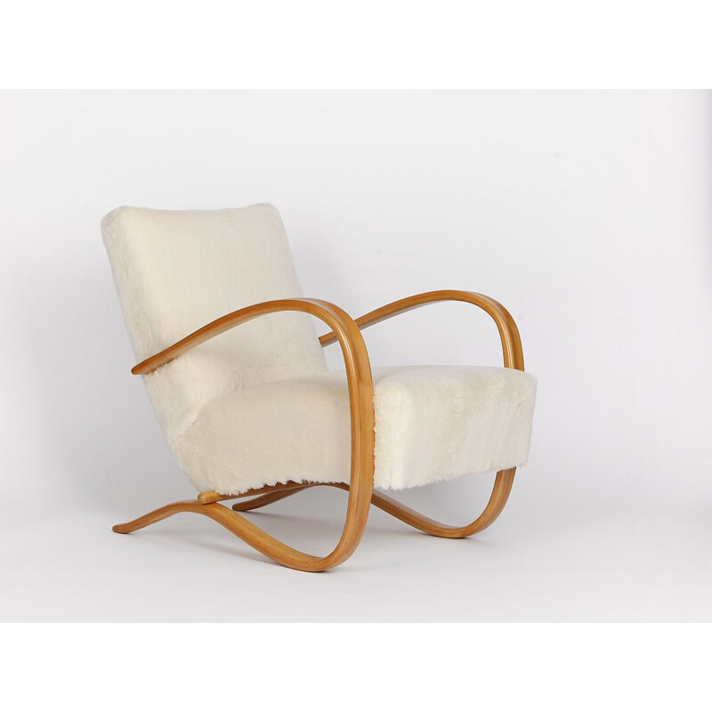 Mid century armchair H-269 by Jindrich Halabala for Spojene UP Zavody, 1930s