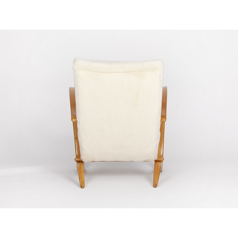 Mid century armchair H-269 by Jindrich Halabala for Spojene UP Zavody, 1930s