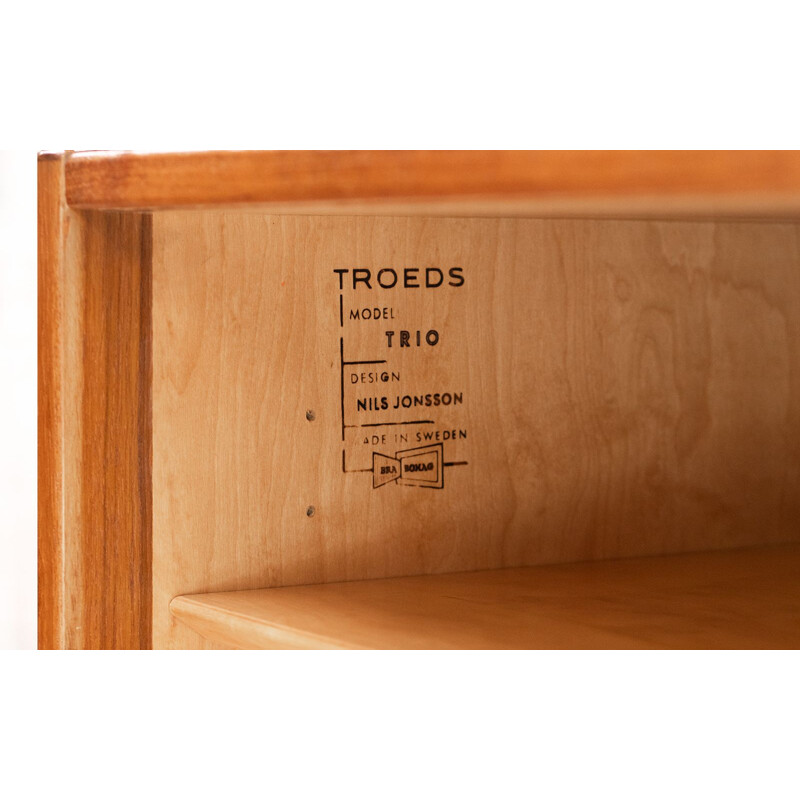Teak mid century sideboard by Nils Jonsson for Troeds, Sweden 1960s