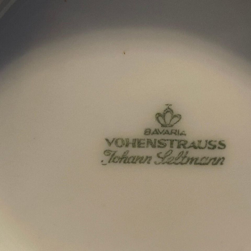 Set of 3 vintage modernist white porcelain German vases, 1980s