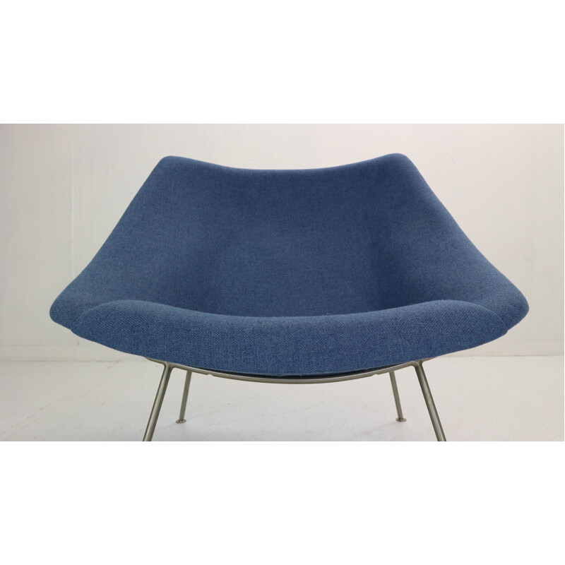 Vintage F157 blue armchair by Pierre Paulin for Artifort, Netherlands 1964