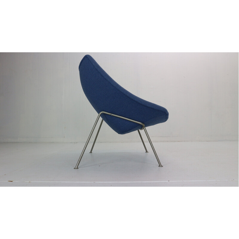 Vintage F157 blue armchair by Pierre Paulin for Artifort, Netherlands 1964