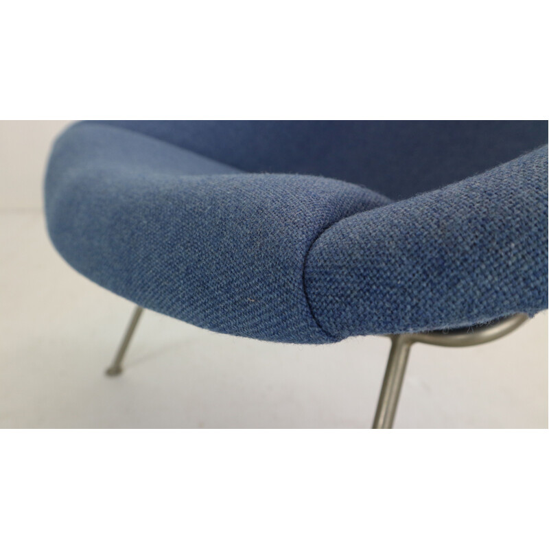 Vintage F157 blue armchair by Pierre Paulin for Artifort, Netherlands 1964