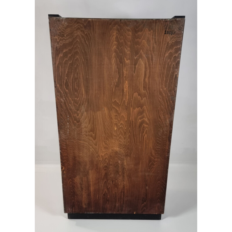 Art Deco walnut vintage cabinet by Jindřich Halabala for UP Závody, 1950s