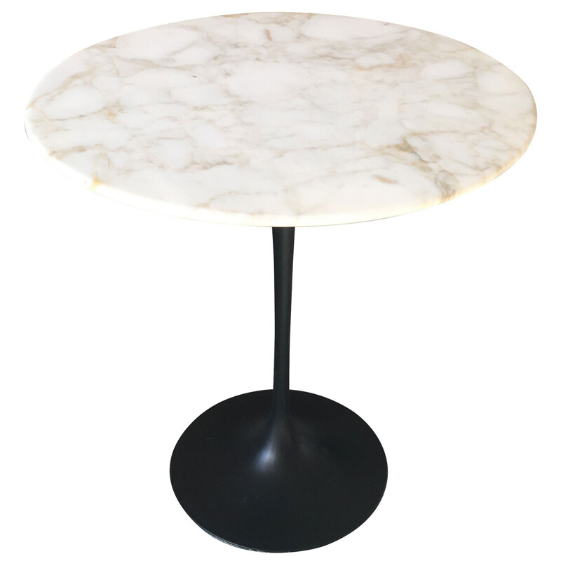 Round Knoll table in Italian Calacatta marble, Eero SAARINEN - 1970s