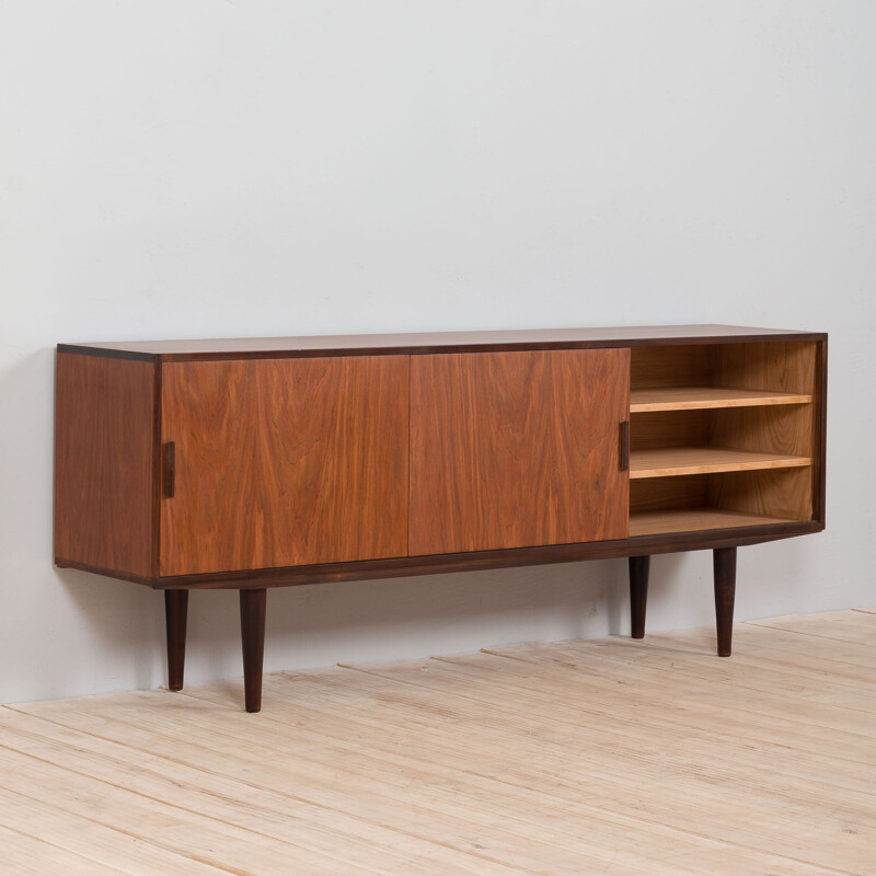 Danish mid century teak sideboard on tapered legs, 1970s