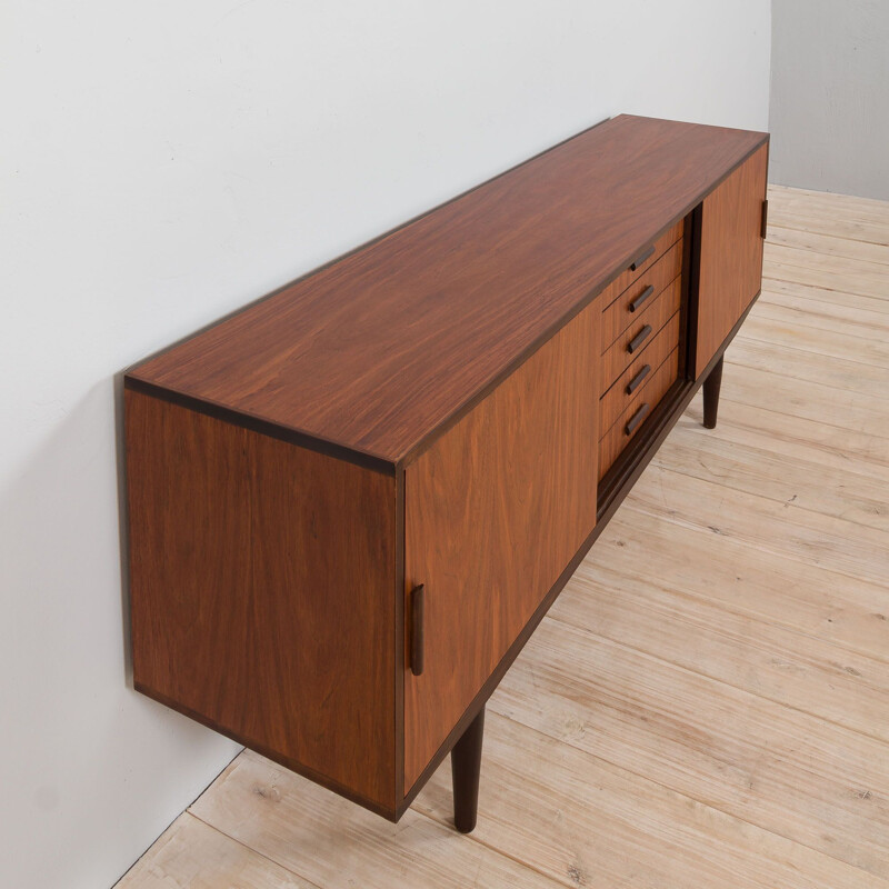 Danish mid century teak sideboard on tapered legs, 1970s