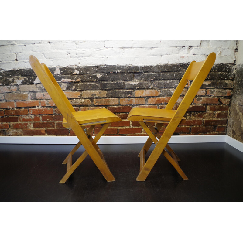 Vintage cinema theater folding chair, 1960s