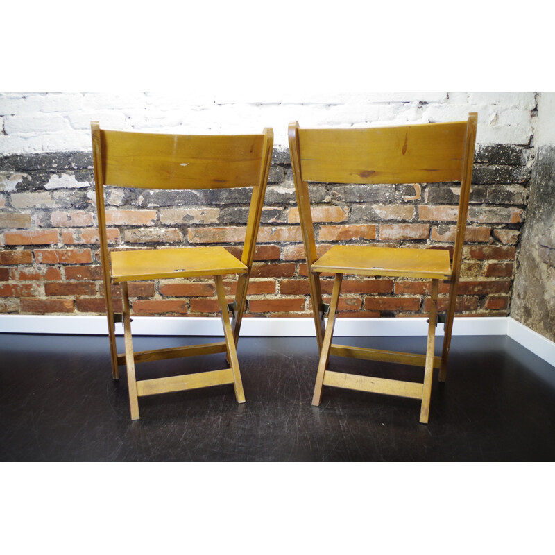 Vintage cinema theater folding chair, 1960s