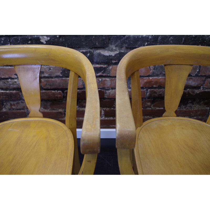 Chaise vintage en bois courbé