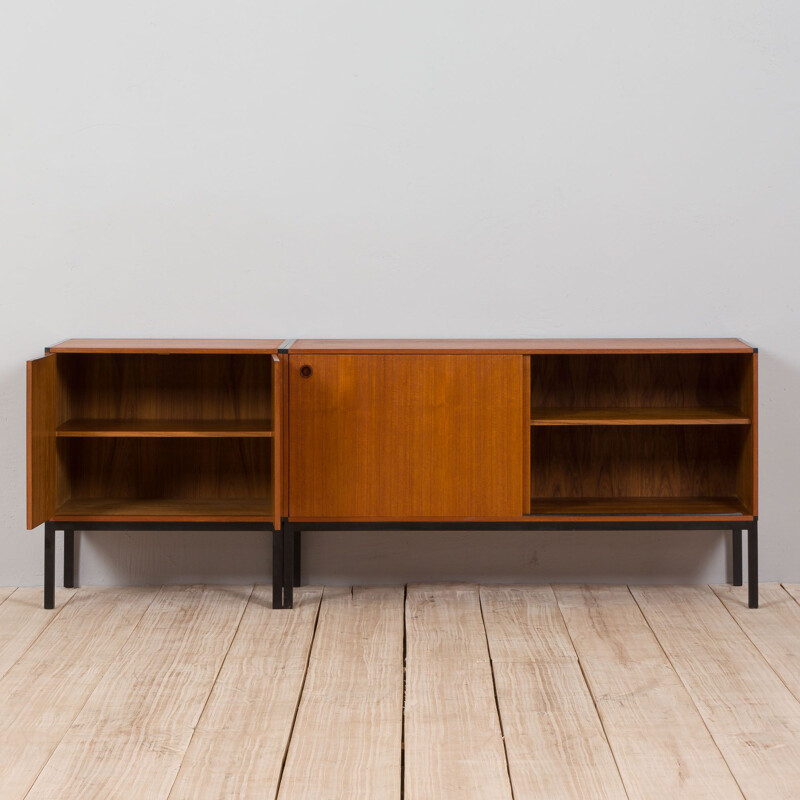 Pair of vintage teak sideboards by Aksel Kjersgaard, Denmark 1960