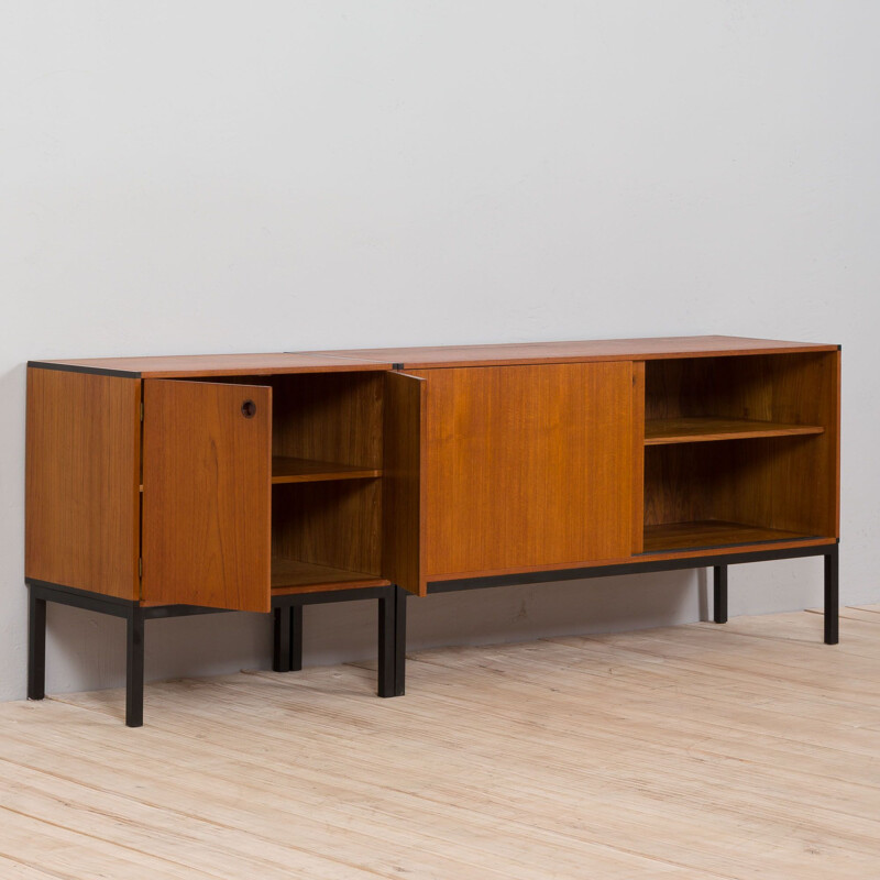 Pair of vintage teak sideboards by Aksel Kjersgaard, Denmark 1960