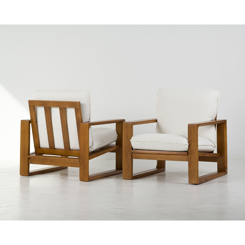 Pair of vintage armchairs by Miroslav Navratil, Czechoslovakia 1970s