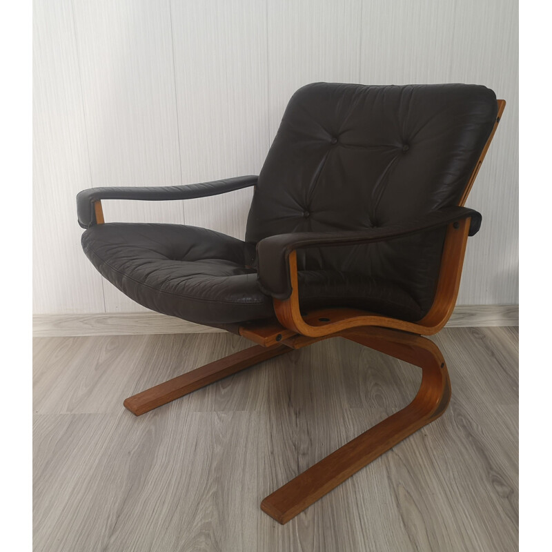 Fauteuil vintage par Elsa & Nordahl Solheim pour Rybo Rykken & Co, 1970