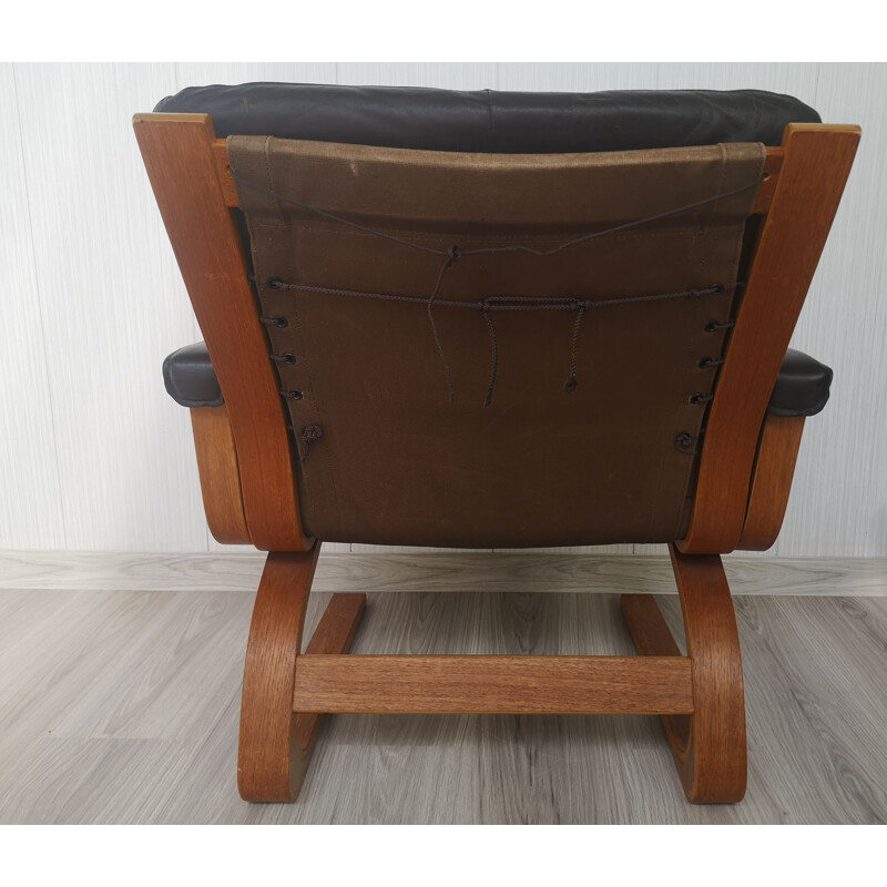 Mid century armchair by Elsa & Nordahl Solheim for Rybo Rykken & Co, 1970s