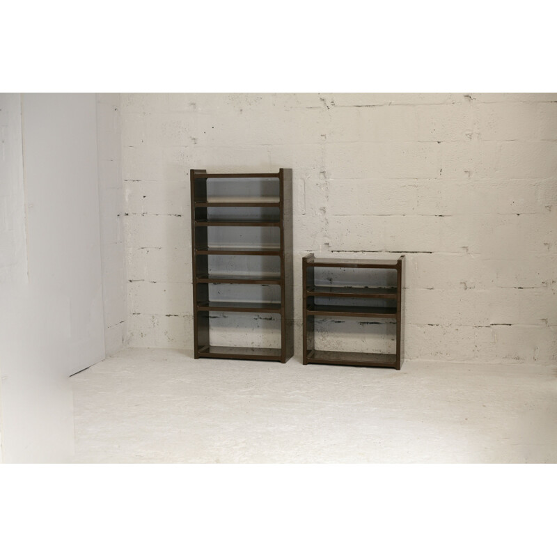 Pair of vintage plastic bookcases, France 1970s