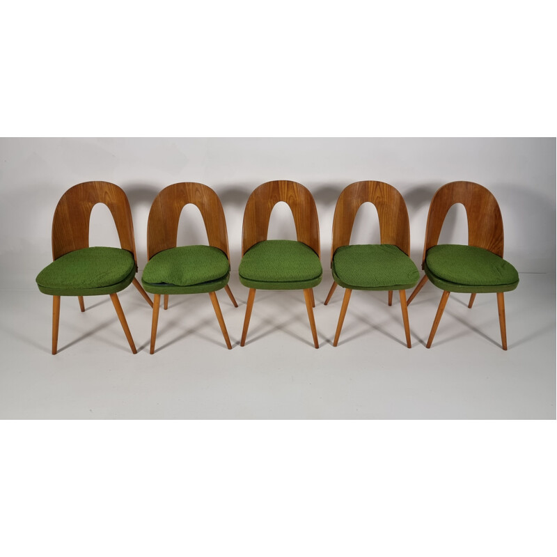 Set of 5 vintage dining chairs by Antonín Šuman for Tatra, 1960s