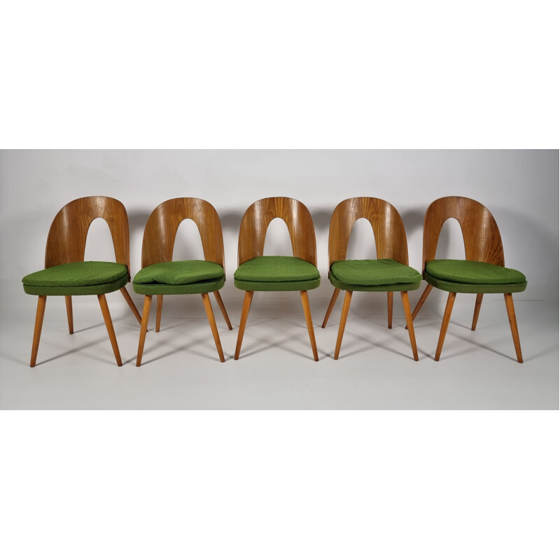 Set of 5 vintage dining chairs by Antonín Šuman for Tatra, 1960s