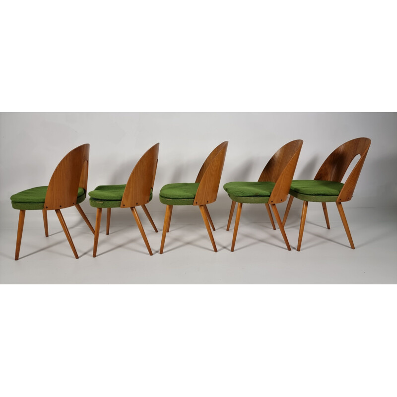 Set of 5 vintage dining chairs by Antonín Šuman for Tatra, 1960s