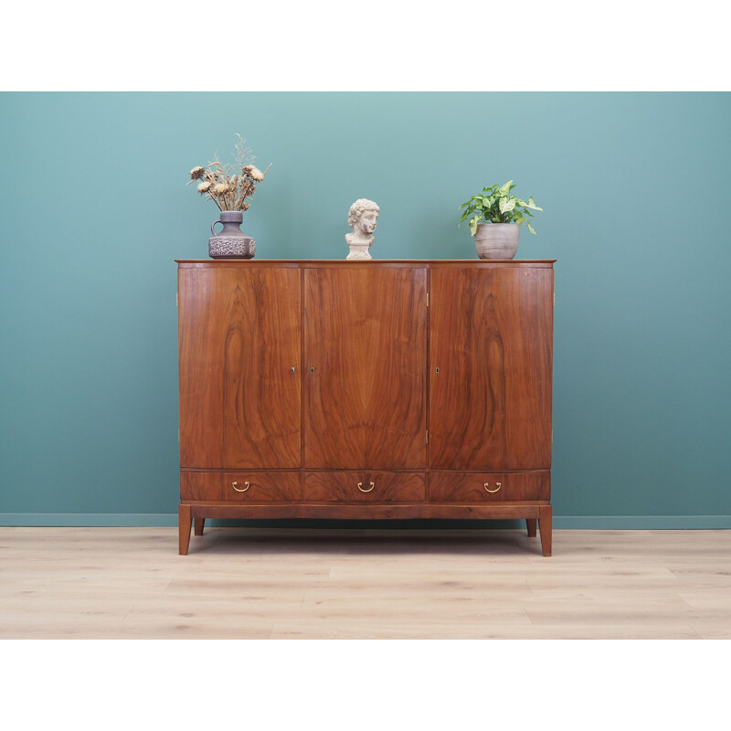 Walnut mid century cabinet, Denmark 1960s