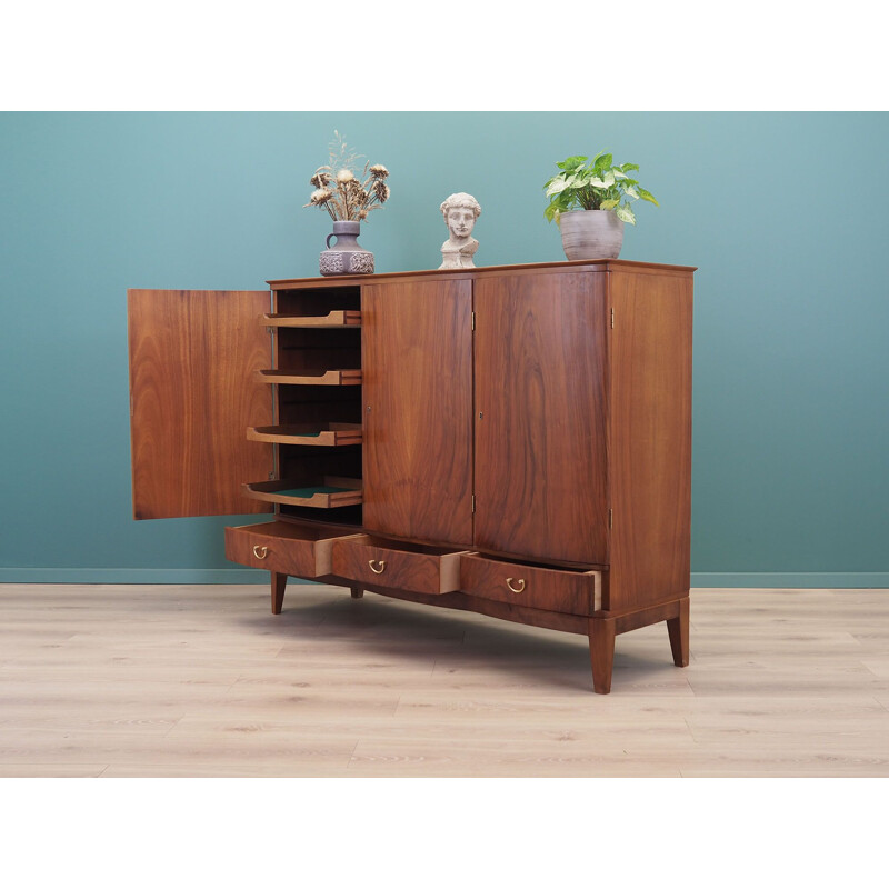 Walnut mid century cabinet, Denmark 1960s