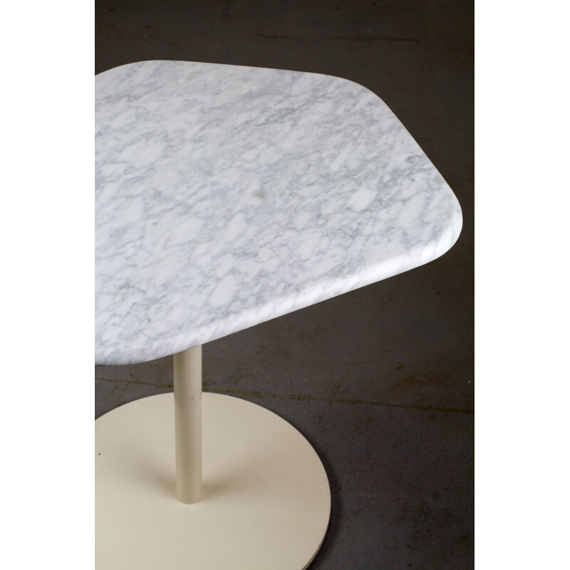 Table basse vintage de forme libre en marbre, 1980