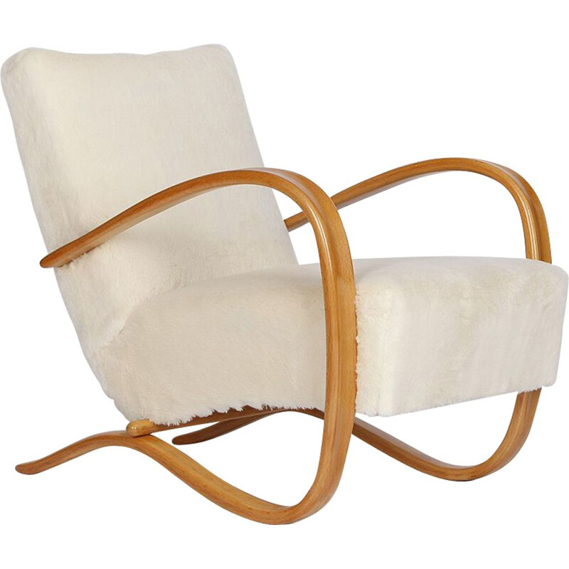 Mid century armchair H-269 by Jindrich Halabala for Spojene UP Zavody, 1930s