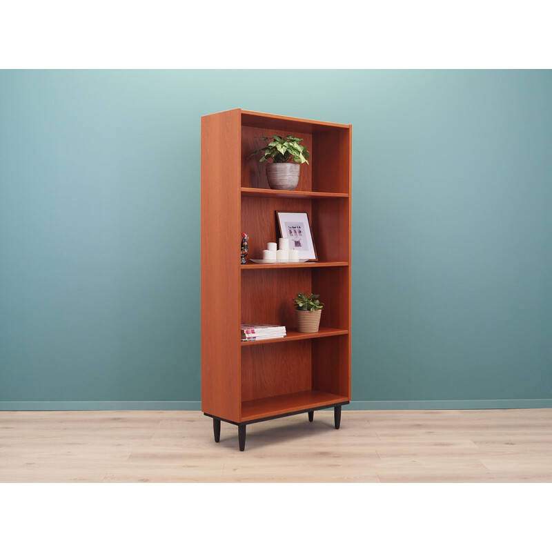 Mid century ashwood three shelves bookcase, Denmark 1970s