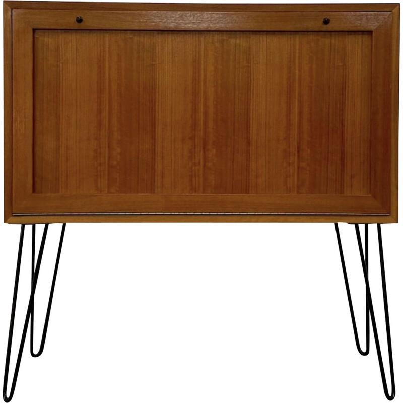 Mid century highboard with metal base, Czechoslovakia 1960