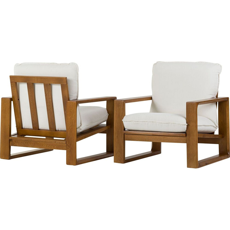 Pair of vintage armchairs by Miroslav Navratil, Czechoslovakia 1970s