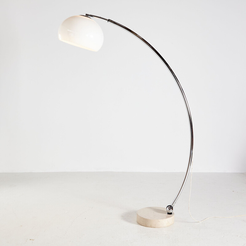 Vintage floor lamp with marble base