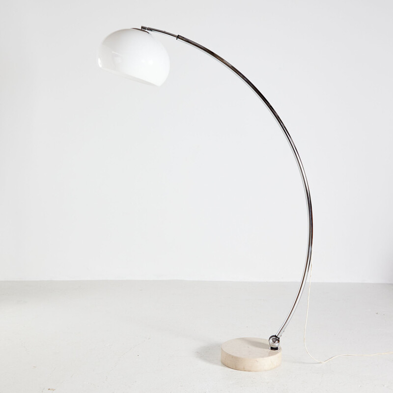 Vintage floor lamp with marble base