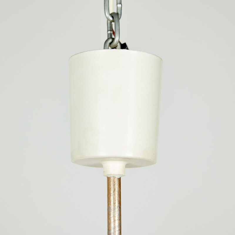 Glass mid century pendant lamp