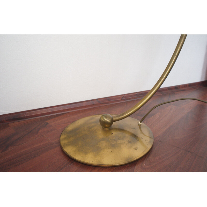 Mid century brass floor lamp, 1950s