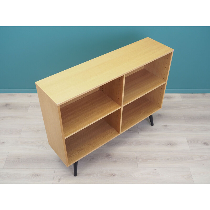 Vintage two-shelf ash bookcase by System B8, Denmark 1970