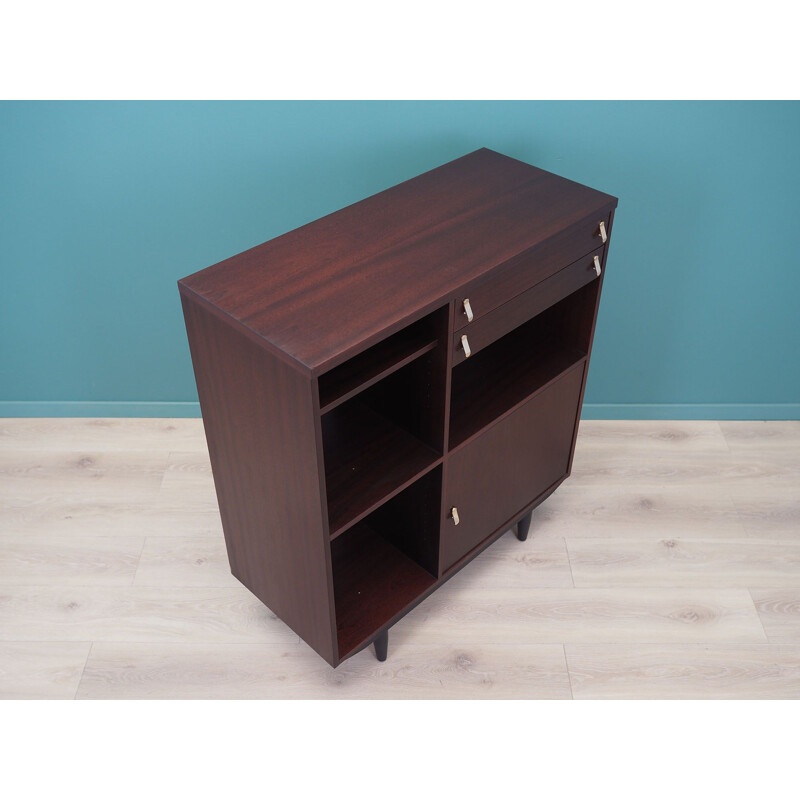 Vintage mahogany bookcase by Ulferts, Sweden 1960