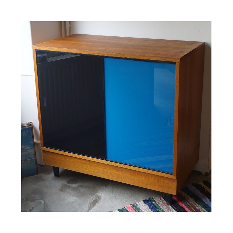 Mid century wood and glass sideboard, 1960